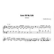 Songs "Love Of My Life (Queen)" Piano and Guitar Music/ Sheet Music Pop Music/