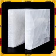 Natural Healing Stone Transparent Gypsum Sheet Natural Gypsum Board Geometric Square Coaster Energy 