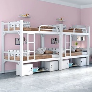 Student Dormitory Two-Tier Iron Student Dormitory Bed Dormitory Bunk Bed Iron Bed Lower Bunk Bed Sta