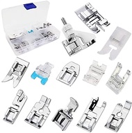 Fbshicung Household Sewing Machine Kit 13Pcs Presser Feet for Brother Singer Janome Toyota.