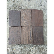 Wenge wood board 2.4 x 10 x 13 - 15cm African black wood