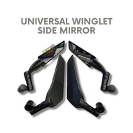 Winglet Side Mirror CNC For Kapcai Y15 Y15ZR Y16 LC LC135 Superbike Racing XMAX R25 FORZA NMAX NVX ADV 150 155 250 300