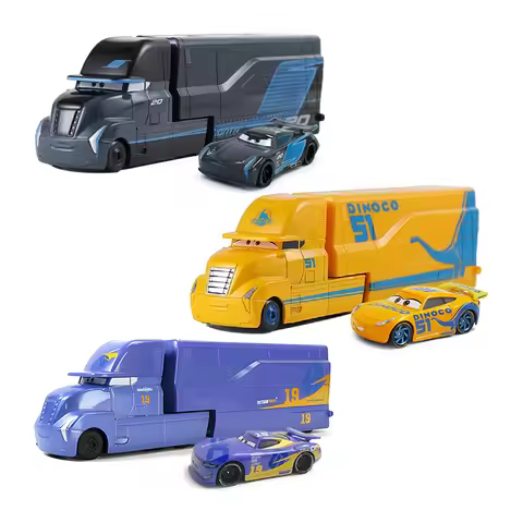 Pixar Cars Storm Jackson Truck Cruze Ramirez Container Trucks Model Car 1/55 Die Casting Racing Toys