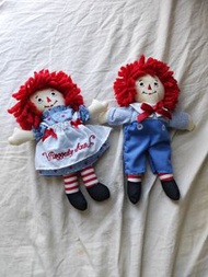Raggedy Ann & Andy 公仔一對