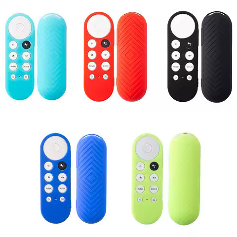 Soft Silicone Case For 2020 Google Chromecast 4k Snow Remote Protective Cover Shell Non-slip For Chr