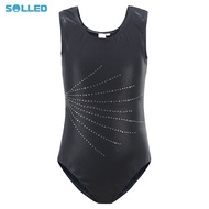 Gymnastics Leotards For Girls Sleeveless Round Neck Dance Clothes Diamond Bodysuit For Gymnastics Da
