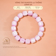 Jade Dan Tam - Kunzite Lu Thong Bracelet 10mm 5A - Fire Element & Earth Element