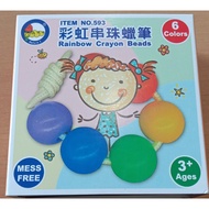 Rainbow Beaded Crayon - 6colors