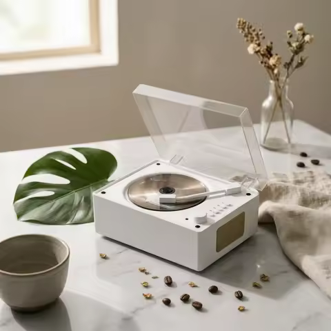 Bluetooth Cd Player USB Playback Retro CD Player Audio Device Deep Bass Controller Control