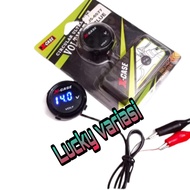 Voltmeter Volt meter Bulat / Voltmeter Led Digital / Voltmeter Motor & Mobil / Led Biru