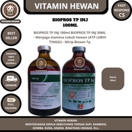 BIOPROS TP INJ 100ml  - Menjaga stamina tubuh hewan (ATP LEBIH TINGGI) - Mirip Biosan Tp