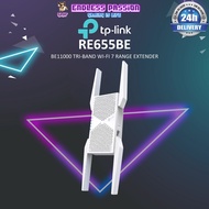 TP Link RE655BE - BE11000 Tri-Band Wi-Fi 7 Range Extender
