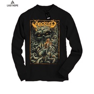 ABORTED Band Shirt Long Sleeve Jumbo XXL XXXL 4XL 5XL 6XL 7XL Jumbo Band T-Shirt Oversized T Shirt M