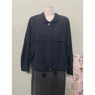 Japanese women'sJacket, smooth and cool, size m, dark blue a84