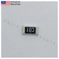 10PCS Taiwan-Grade 10k ±5%, 0603 SMD Resistor (103)