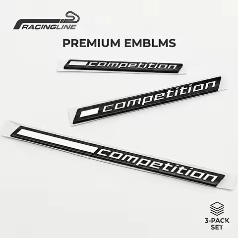 3D ABS Competition Emblem Badge Sticker for BMW M2 M3 M4 M5 M8 G20 G30 F10 F30 F80 Car Trunk Fender