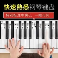 Key Sticker 88-Key Piano Keyboard Sticker Vertical Electric Piano Sticker Staff Note Note Note Note 