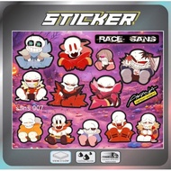 Sticker Race Sans 007 – Cool Sans Dark Sticker Set | 3-Layer Waterproof Decal(sans007)