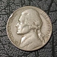Koin 5 Cent Amerika Tahun 1956