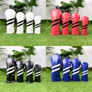 Golf Club Cover Two-Oblique Strip Wooden Club Cover Head Cover No. 1 Wood Universal Iron Wood Club B