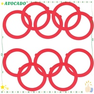 AVOCAYY 10Pcs Flush Valve Seal, Silicone K-GP1059291 Gasket Replacement Parts, Easy to Install Red f