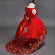 Red One Piece Children's Clothing Princess Dress q1-11 Generation Hair Tail Skirt Children's Smart W