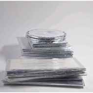 (1pcs) Round Square Silver Plywood Cake Stand 40-60cm