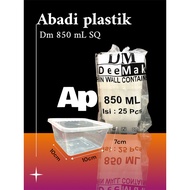THINWALL SQUARE 850 ML/DM 850SQ/PLASTIC FOOD BOX/PLASTIC PLACE 850ML