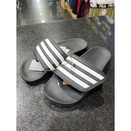 ADIDAS ADILETTE COMFORT ADJ Men Women Slippers GZ8951 Black White Velcro Felt Soft Sole