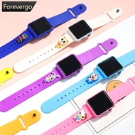 FOREVERGO Cute Children Cartoon Watch LED Digital Watch for Boys Girls Gift Life Waterproof E4Z4