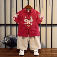 [LOCAL SELLER] AUG21555 PRE ORDER KIDS TODDLER BOY CHEONGSAM HANFU CNYWEAR BAJU MURAH BUDAK LELAKI