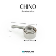 Dekoruma Chino Measuring Spoon Set Of 4 - Grey