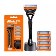 【สาธารณูปโภค】 Gillette Fusion 5 Gillette Blade Hidden Manual Razor Non-Geely 5 Layer Men's Razor Bla