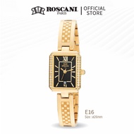 Roscani Heather E16 Bangle Women Watch - Gemstone Bezel + WR 5ATM | Stainless Steel Watch | Analog W