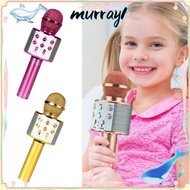 MURRAY Wireless Karaoke Microphone, Portable Reverb Sound Effects Voice Changing Microphone, With Sp