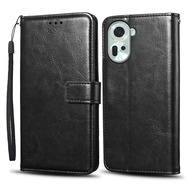 Flip Phone Case For OPPO Reno11 5G Case Wallet PU Leather Cover For OPPO Reno 11 5G