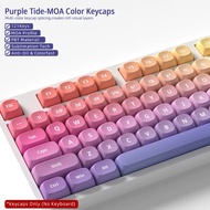 【Keycap Only】Color Gradient Keycaps 121 Keys PBT Full Five Sided Thermal Sublimation For Cherry MX S