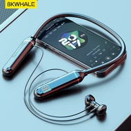 BKWHALE BT-21 Dây đeo cổ Tai nghe không dây Bluetooth 5.2 Tai nghe có micrô Giảm tiếng ồn Bass Tai n