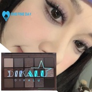 15 Color Eyeshadow Palette Earth Color Black Punk Smoked Cement Palette For Women I5r1
