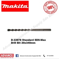 Makita Drillbit Accessories D-33978 Standard SDS-Max Drill Bit 20x340mm