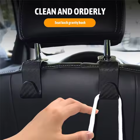 4Pcs Car Rear Back Seat Hooks Hanger Organizer Holder For BMW X1 E84 F48 Z4 E86 E85 E90 F30 F80 E91 