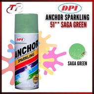 ANCHOR SPARKLING Spray Can Tin Cat Paint 400ML 51** Saga Green Hijau Sprey Ancer Sparkling Ori 100% 