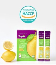 現貨 - 韓國 Taylor 意大利 有機 每日檸檬汁 10包/盒｜Organic Daily Lemon Juice