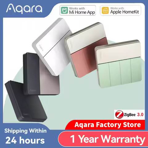 Aqara Smart Wall Switch Z1 More Control Zigbee 3.0 Compatible with Single Live/Neutral Wire Design S