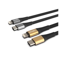 POLYWELL Type-C Lightning Apple PD Fast Charge Braided Cable 50cm~2m iPhone Cable iPhone Lightning C