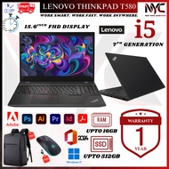 ThinkPad T480/T470/T460/X260 i5 8th/7th/6th Gen 16GB RAM 512GB SSD FHD Win11 Laptop 1 Year Warranty