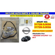 *Original 31728-3JX0A & 31726-3JX0A (Metalfoam)* Nissan Slyphy 1.8 B17 Auto Tranmission Filter