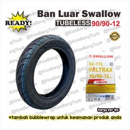 90/ 90-12 TUBELESS Electric Motorcycle Tire 12 VoltraxRing (SWALLOW)