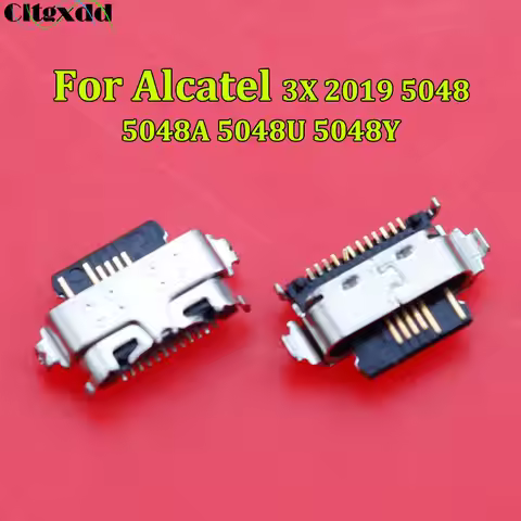 Cltgxdd 2/5/10/20pcs USB Type-C Jack Charging Dock Port Connector For Alcatel 3X 2019 5048 5048A 504