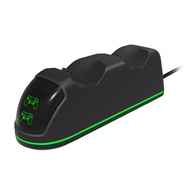 Norman Malthus LED Indicator Plug Play Non-slip Bottom Gamepad Charger Dual Base Left Right Wireless